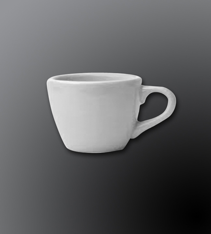 Rolled Edge Porcelain Dinnerware Alpine White Low Cup 8 Oz.
